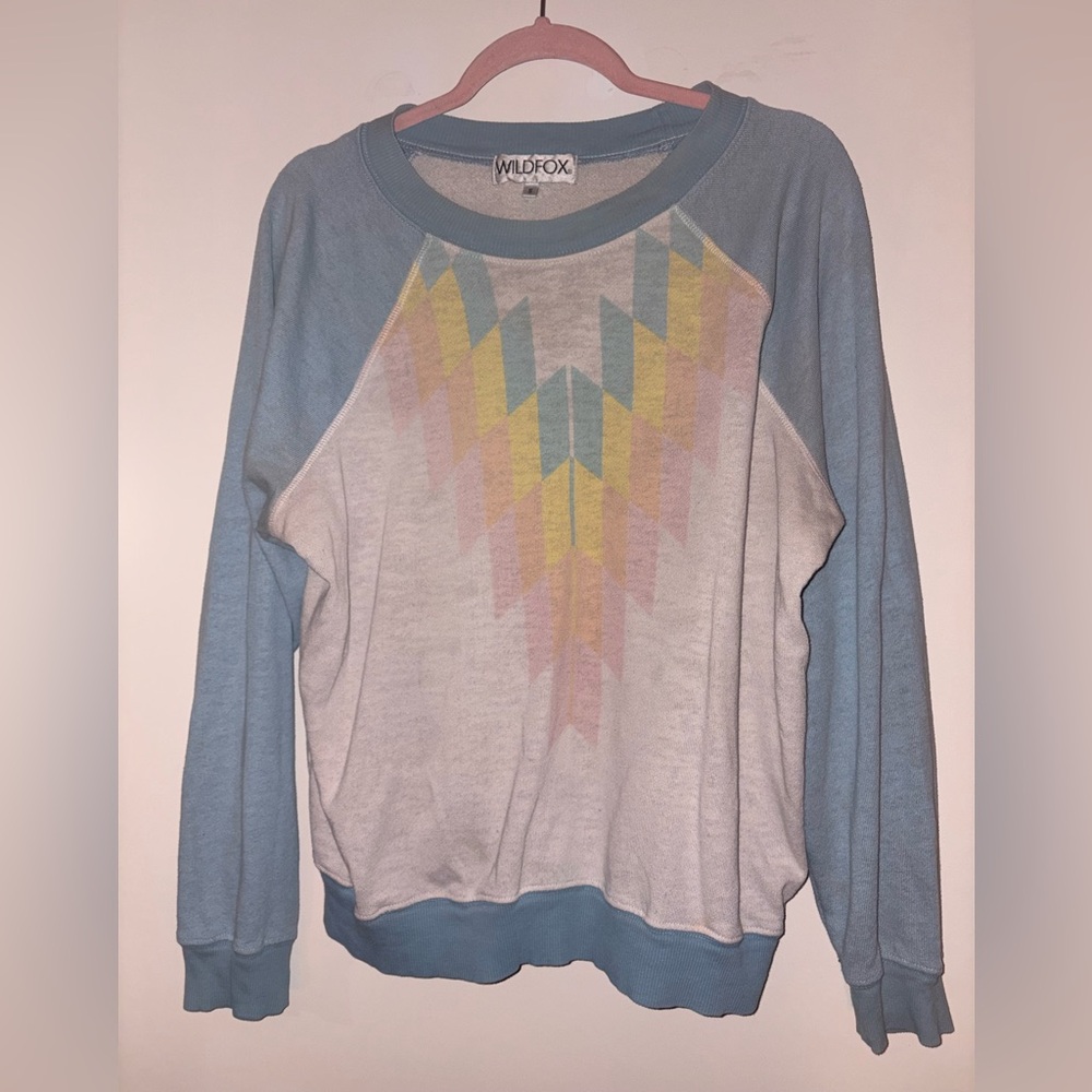 Wildfox Pastel Chevron Sweatshirt